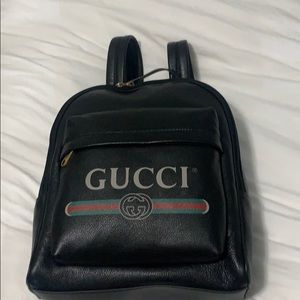 never used brand new leather Gucci backpack